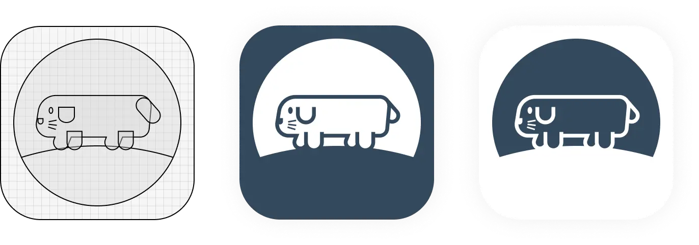 PawsomeCare app design style.