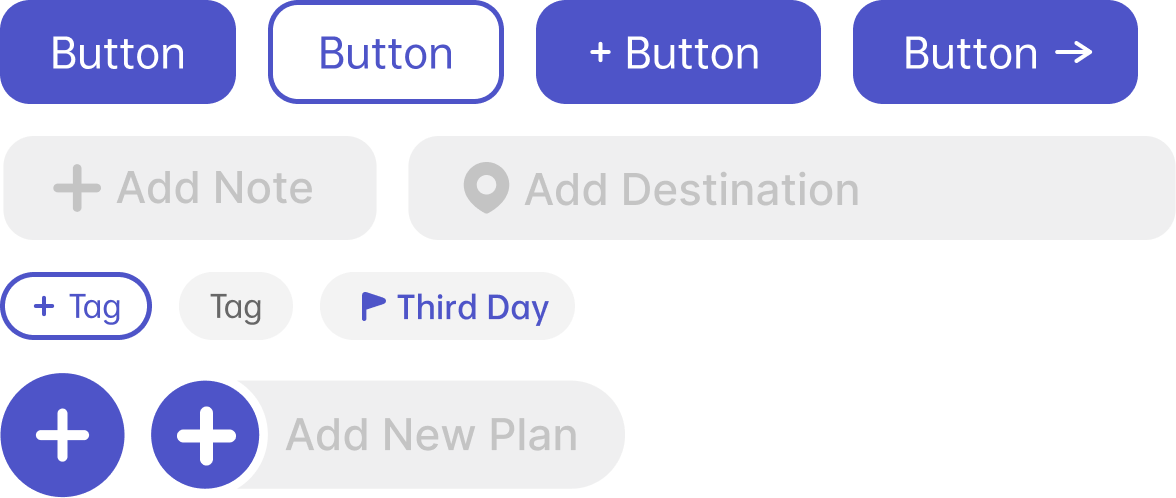 TripCollab app design style.